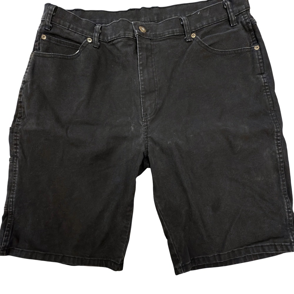 Genuine Dickies Mens Black Carpenter Shorts Size 38 Cotton Spandex GR941RBK